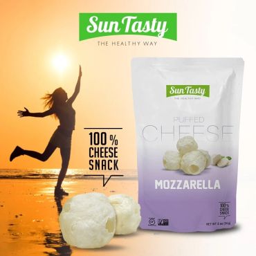 Sun Tasty Puffed Mozzarella Cheese, 56 g